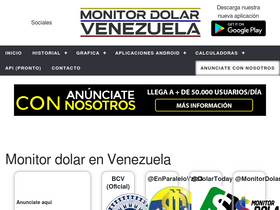 'monitordolarvenezuela.com' screenshot