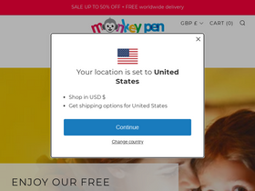'monkeypen.com' screenshot