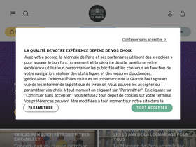'monnaiedeparis.fr' screenshot