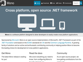 'mono-project.com' screenshot