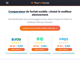 'monpetitforfait.com' screenshot