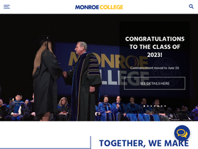 'monroecollege.edu' screenshot