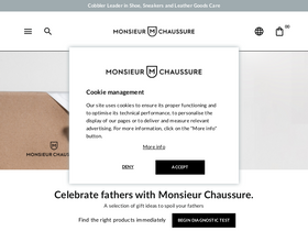 'monsieurchaussure.com' screenshot