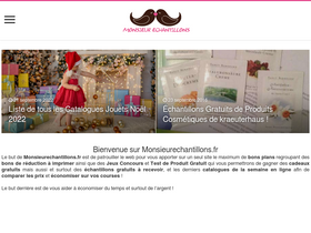 'monsieurechantillons.fr' screenshot