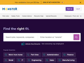 'monster.com' screenshot