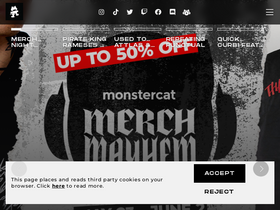 'monstercat.com' screenshot