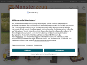 'monsterzeug.de' screenshot