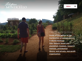 'monticello.org' screenshot