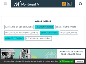 'montreuil.fr' screenshot