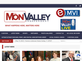 'monvalleyindependent.com' screenshot