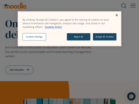 'moodle.com' screenshot