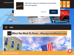 'moodyonthemarket.com' screenshot