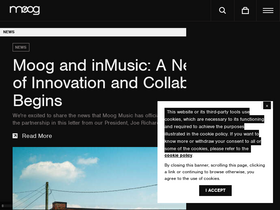 'moogmusic.com' screenshot