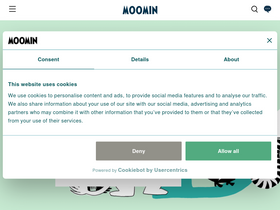 'moomin.com' screenshot
