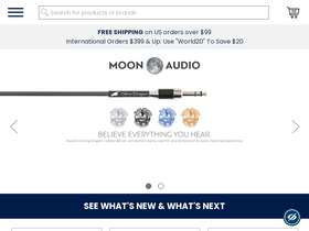 'moon-audio.com' screenshot