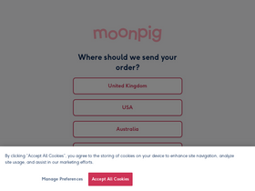 'moonpig.com' screenshot