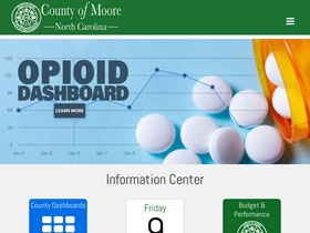 'moorecountync.gov' screenshot