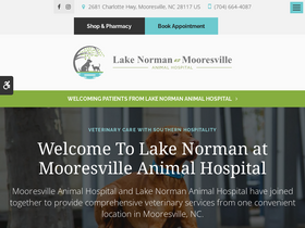 'mooresvilleanimalhospital.com' screenshot