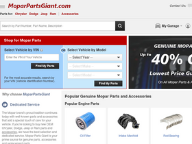 'moparpartsgiant.com' screenshot