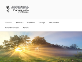 'morana.si' screenshot