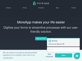 'moreapp.com' screenshot