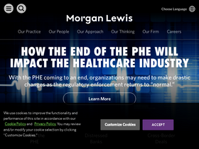 'morganlewis.com' screenshot