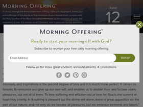 'morningoffering.com' screenshot