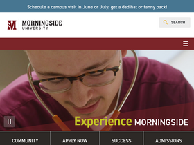 'morningside.edu' screenshot