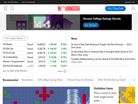 'morningstar.com' screenshot