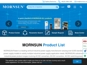 'mornsun-power.com' screenshot