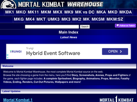 'mortalkombatwarehouse.com' screenshot