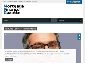 'mortgagefinancegazette.com' screenshot