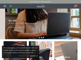 'moshi.com' screenshot
