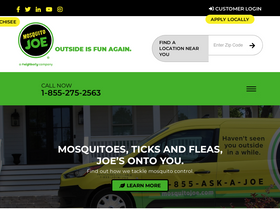 'mosquitojoe.com' screenshot