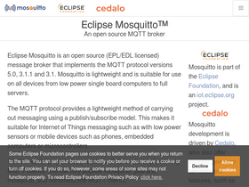 'mosquitto.org' screenshot