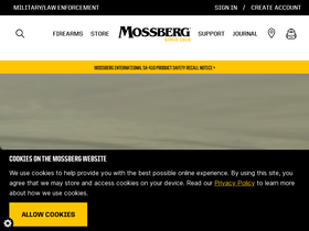 'mossberg.com' screenshot