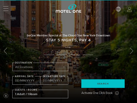 'motel-one.com' screenshot