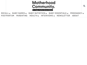 'motherhoodcommunity.com' screenshot