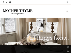 'motherthyme.com' screenshot