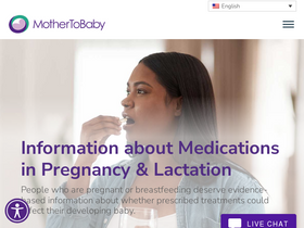 'mothertobaby.org' screenshot