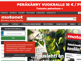 'motonet.fi' screenshot