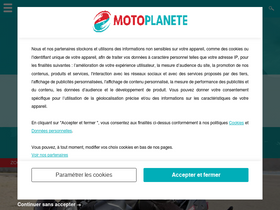 'motoplanete.com' screenshot