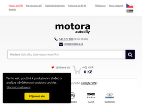 'motora.cz' screenshot