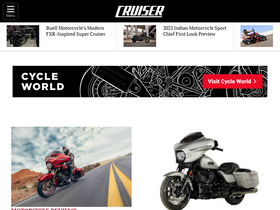 'motorcyclecruiser.com' screenshot