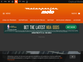 'motorpasionmoto.com' screenshot