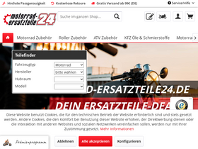 'motorrad-ersatzteile24.de' screenshot