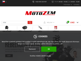'motozem.cz' screenshot