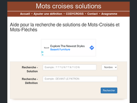 'mots-croises-solutions.com' screenshot