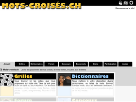 'mots-croises.ch' screenshot