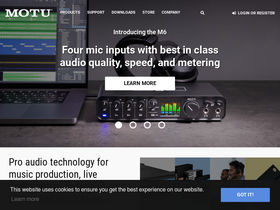 'motu.com' screenshot